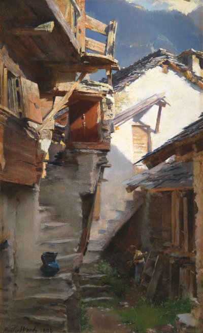 In de Rhône-vallei, 1896 door Henry Woods